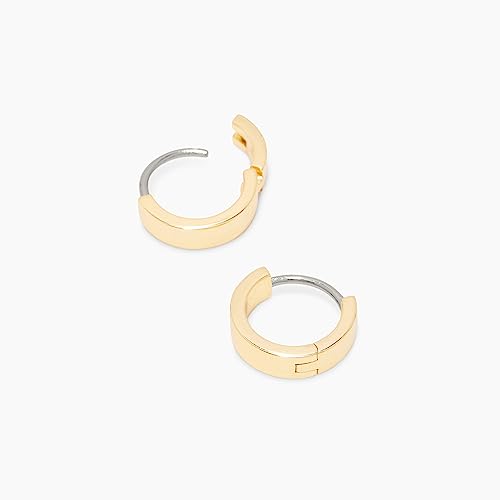 gorjana Women's 18k Gold Plated Minimalist Flat Cuff Huggie Hoop Earrings