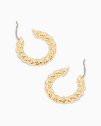 gorjana Women's 18K Gold Plated Croissant Hoop Earrings