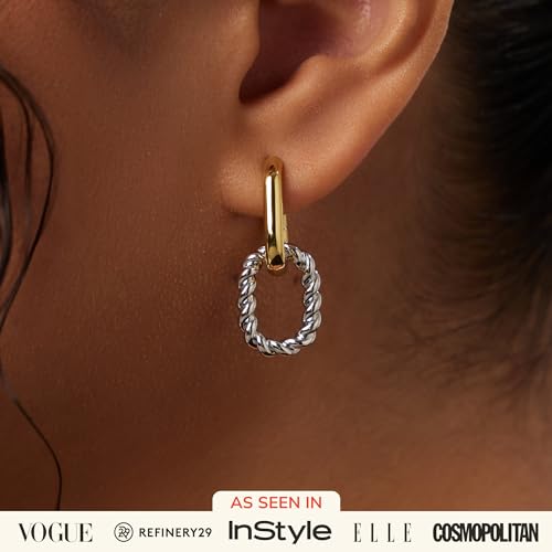 Ana Luisa Double Hoop Earrings - Trendy Gold Earrings for Women - Hypoallergenic & Tarnish-Free - Valentine's Day Gifts for Her